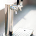 TrueFlame 24-Inch 6.6 Cu. Ft. Outdoor Rated Double Tap Kegerator | Close Up