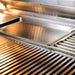 TrueFlame 25 Inch 3 Burner Built-In Gas Grill | Stainless Steel Cooking Tray Close Up