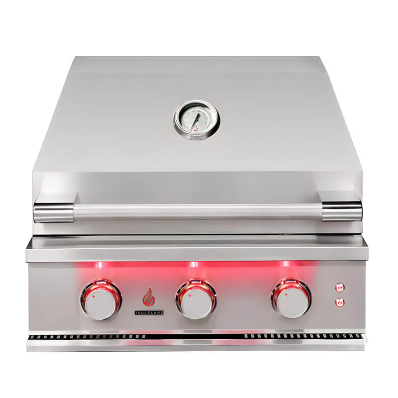 TrueFlame 25 Inch 3 Burner Built-In Gas Grill - TF25