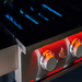 TrueFlame 32 Inch 4 Burner Built-In Gas Grill | Gas Knob LED Lights Close Up