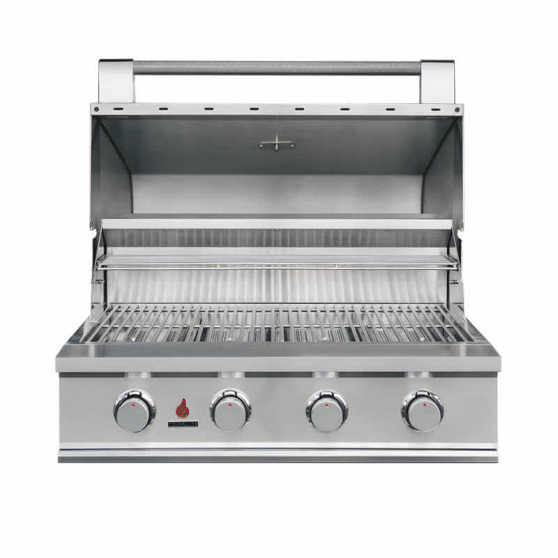 TrueFlame E Series 32 Inch 4 Burner Built-In Gas Grill | 304 Stainless Steel Construction