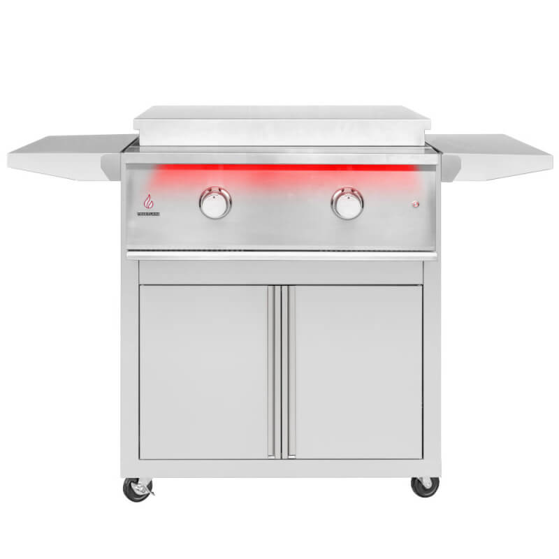 Trueflame 30 Inch Freestanding Gas Griddle | 304 Stainless Steel Cover