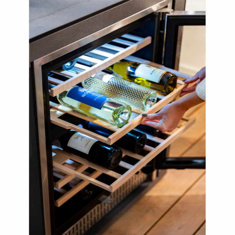 TrueFlame Dual Zone Wine Cooler | Interior Wine Cooler Lighting