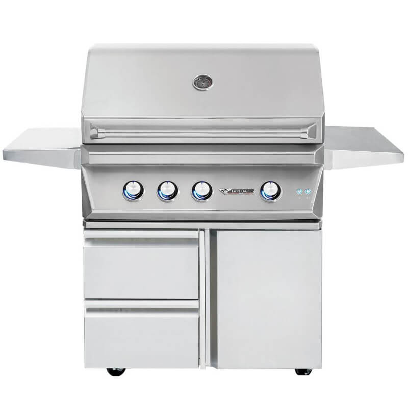 Twin Eagles 36 Inch 3 Burner Gas Grill With Rotisserie