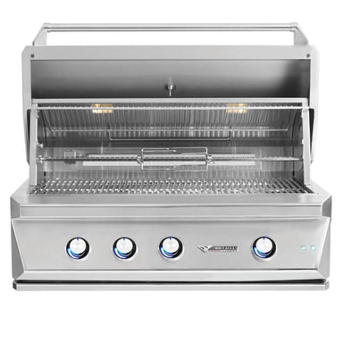 Twin Eagles 42 Grill With Rotisserie | Grill Hood Opened