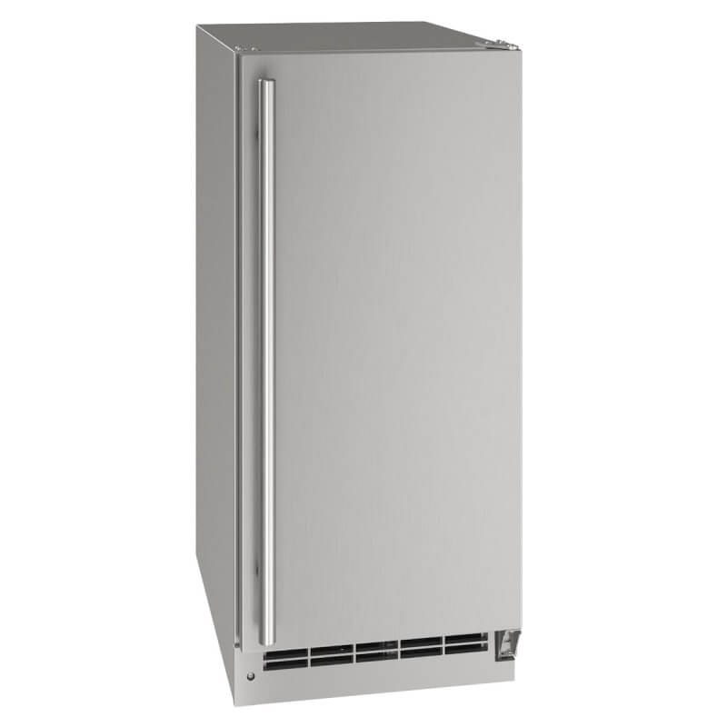 U-Line 15-Inch 3.1 Cu. Ft. Outdoor Rated Stainless Steel Door Refrigerator