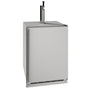 U-Line 24-Inch 5.5 Cu. Ft. Outdoor Rated Kegerator w/ Single Tap Tower Kit - Stainless Steel