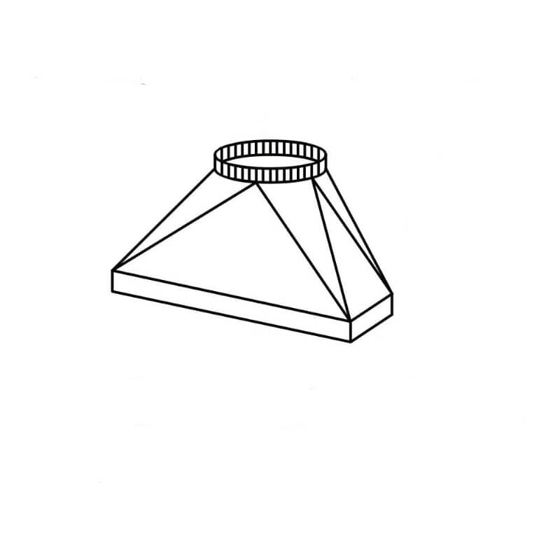 Vent A Hood 42 Inch Wall Mount Range Hood M1200 Duct Transition