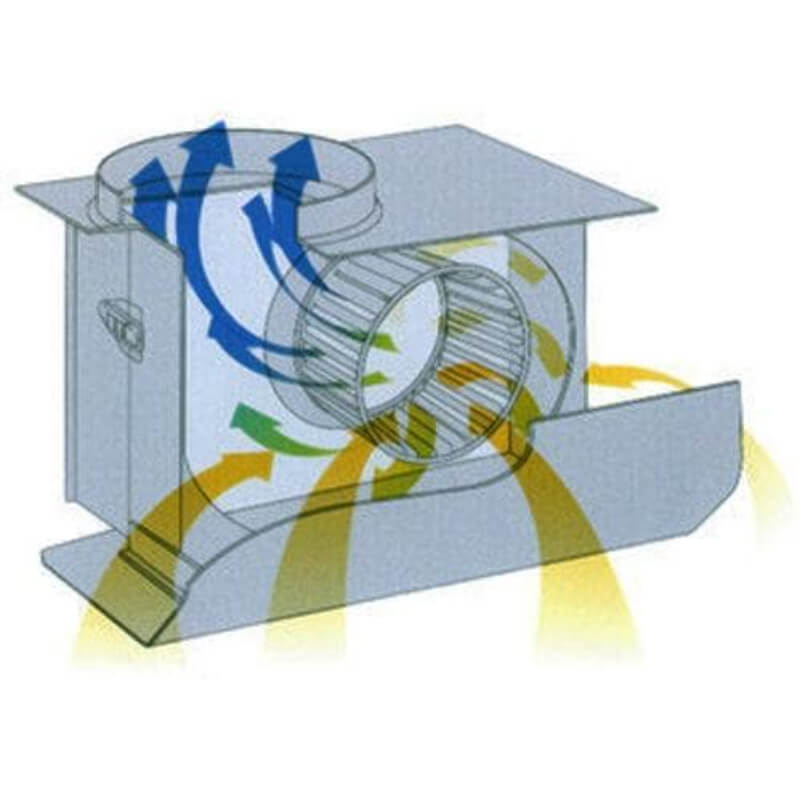 Vent-A-Hood Power Lung K Series 250 CFM Low-Profile Wall Mount 375 CFM Equivalent Diagram