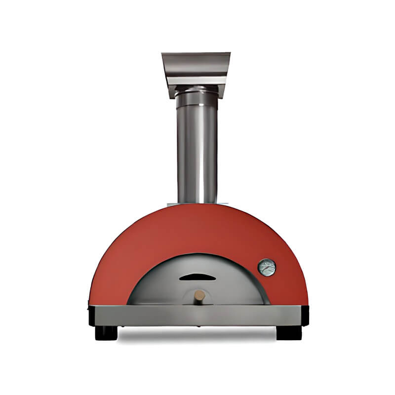Vesuvio Piccolo Wood Fired Countertop Pizza Oven | Powder Coated Tomato Red