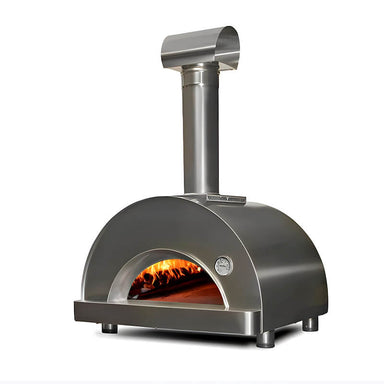Vesuvio Piccolo Wood Fired Countertop Pizza Oven | Stainless Steel