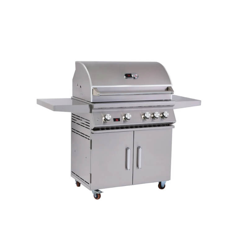 Whistler 4 Burner Freestanding Gas Grill | Double Door Storage