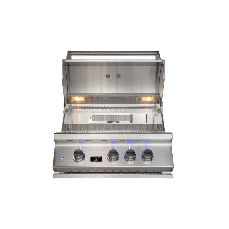 WHISTLER Built-In 3 Burner | Dual Halogen Grill Lights