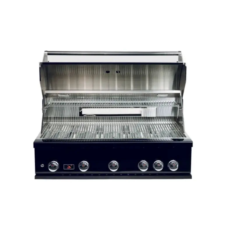 WHISTLER GRILL Built-In 500 Burner Black | Grill Opened