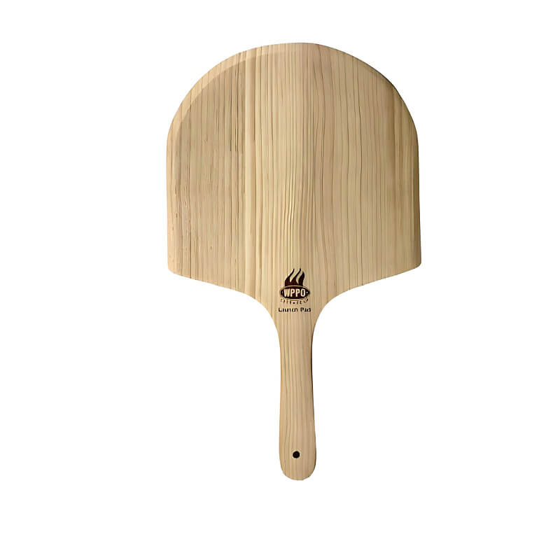 WPPO 14-Inch Square New Zealand Wooden Pizza Peel  | Top View