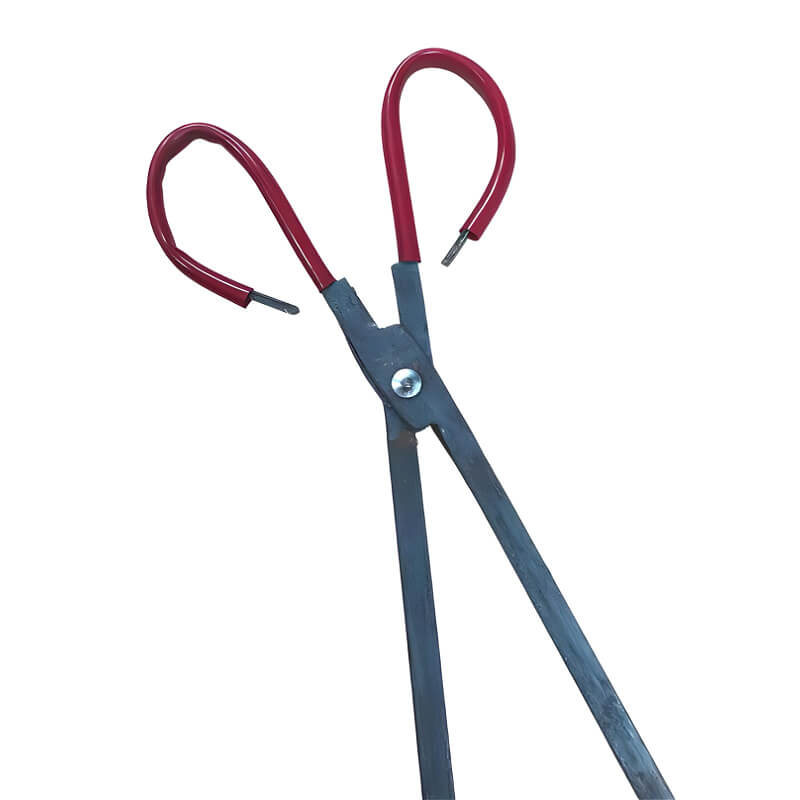 WPPO Forged Steel Wood Pliers For Wood-Fired Ovens | Rubber Handles