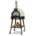 WPPO Infinity 50-Inch Wood/Gas Hybrid Pizza Oven w/ Cart | Beige