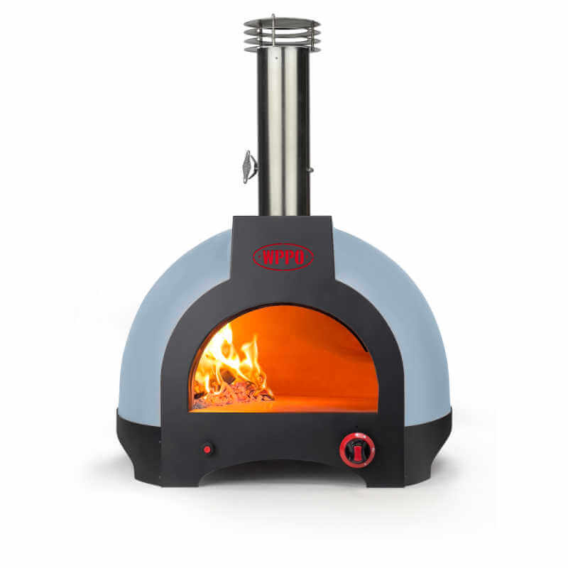 WPPO Infinity 50-Inch Wood/Gas Hybrid Pizza Oven | Shown With Wood Fire