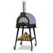 WPPO Infinity 50-Inch Wood/Gas Hybrid Pizza Oven w/ Cart | Marine Blue