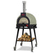 WPPO Infinity 50-Inch Wood/Gas Hybrid Pizza Oven w/ Cart | Olive Green