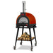 WPPO Infinity 50-Inch Wood/Gas Hybrid Pizza Oven w/ Cart | Ruby Red