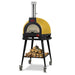 WPPO Infinity 50-Inch Wood/Gas Hybrid Pizza Oven w/ Cart | Faro Yellow