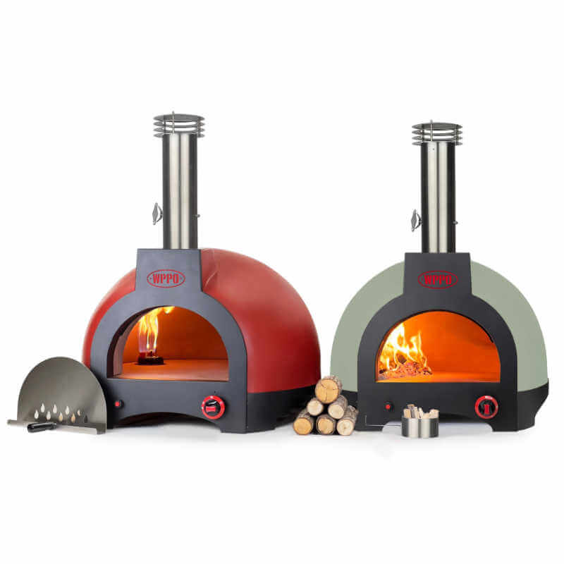 WPPO Infinity 66-Inch Wood/Gas Hybrid Pizza Oven w/ Cart | 50" & 66" Comparison