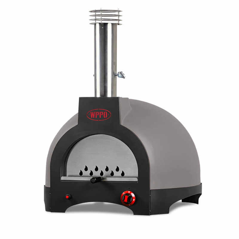 WPPO Infinity 66-Inch Wood/Gas Hybrid Pizza Oven | Nardo Gray