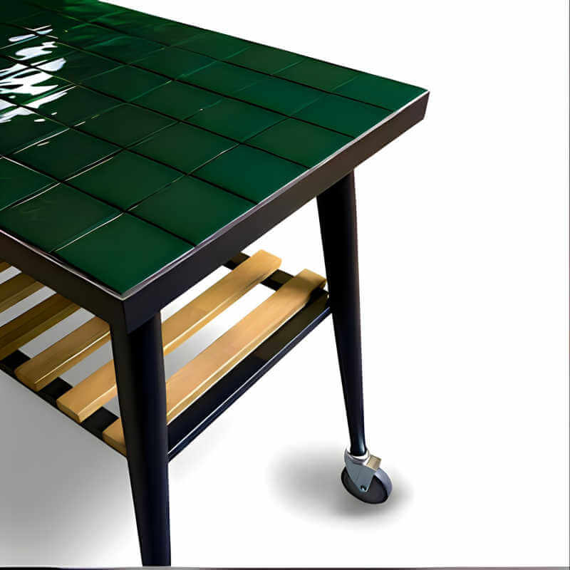 WPPO Infinity Side Table Long Side | Green Tile