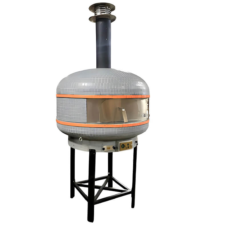 WPPO Lava 40-Inch Digital Wood Fire Pizza Oven | Stainless Steel Door