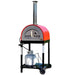 WPPO Traditional Red 25-Inch Dual Fueled Pizza Oven With Gas Attachment | Propane Gas Tank