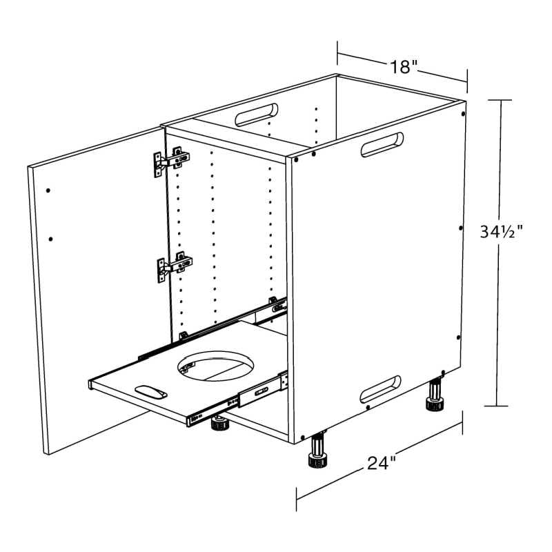 Weatherstrong Propane Drawer Single Door Storage Diagram