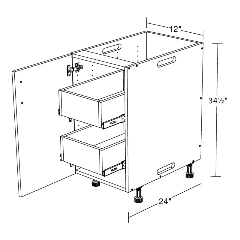 WeatherStrong 74" Lagoon Outdoor Kitchen Island — Prep & Storage