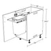Weatherstrong Trash Bin Drawer Single Door Storage Diagram