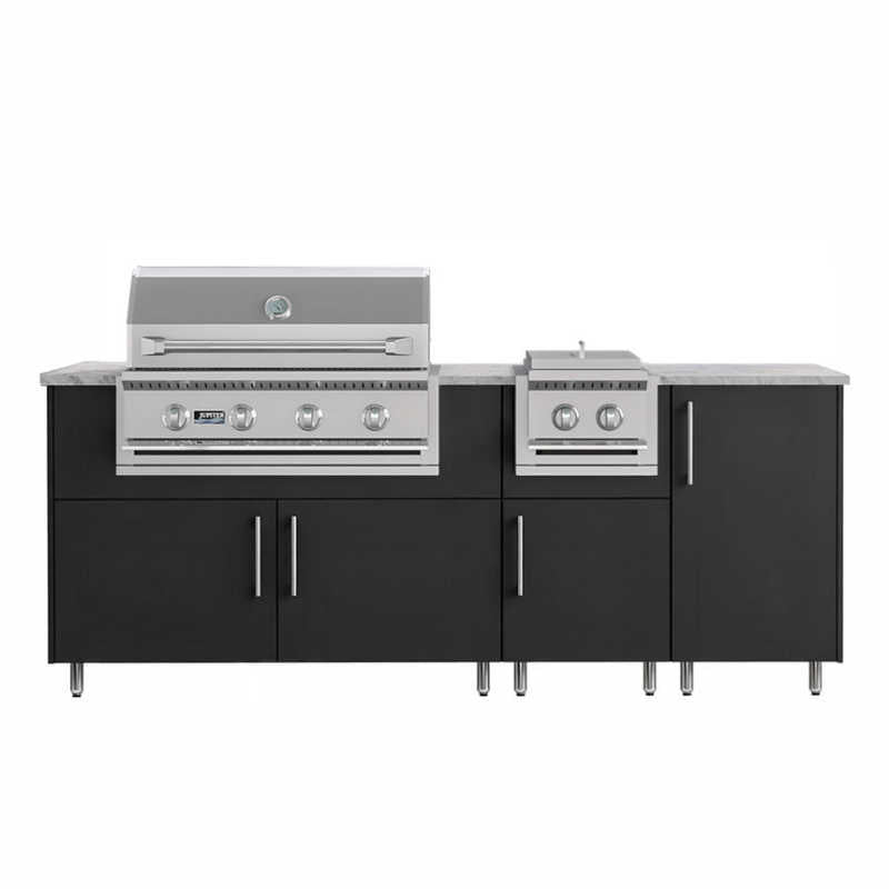 Weatherstrong Grill Island - Miami Door Style & Pitch Black