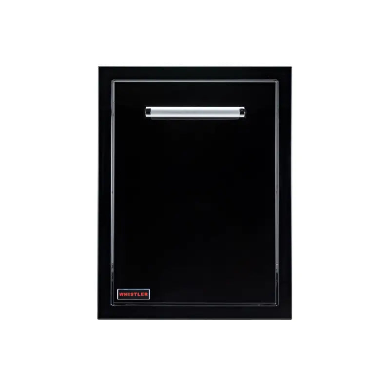 Whistler Black Trash Drawer | Stainless Steel Handles