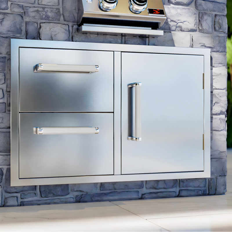 Whistler 33-Inch Door & Drawer Combo | Installed in Outdoor Kitchen