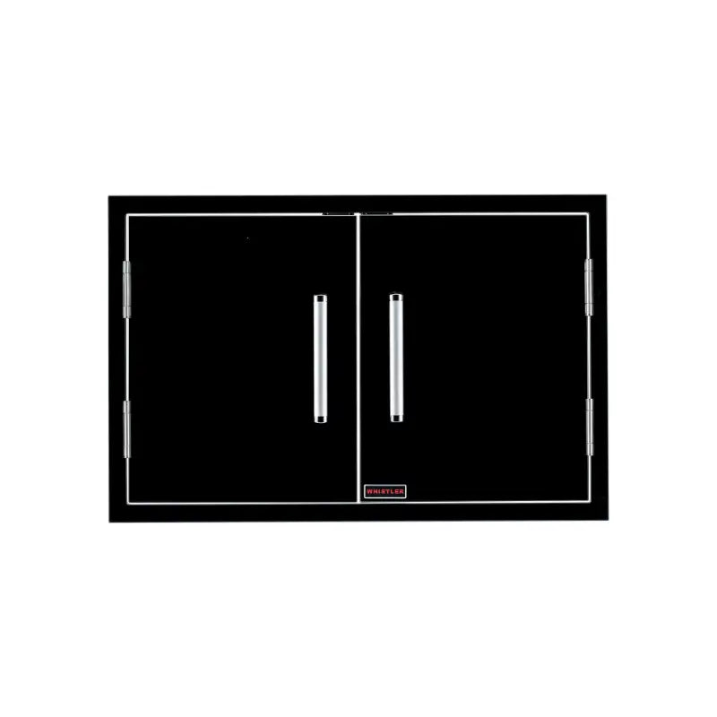 Whistler Double Door | Black 304 Stainless Steel