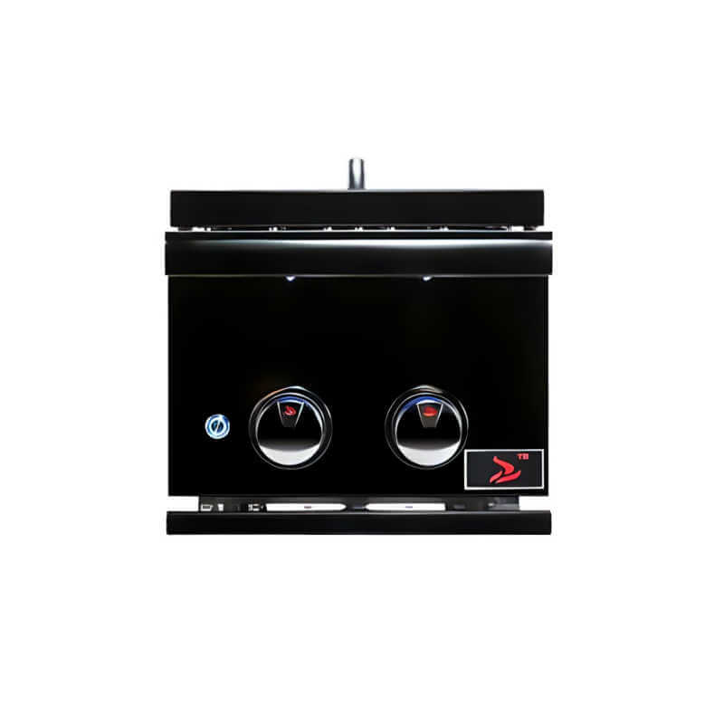 Whistler Black Double Side Burner Prime | Black Control Panel