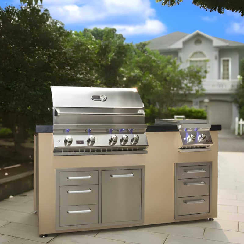 Whistler Triple Drawer & Trash Drawer Combo | In Grill Island