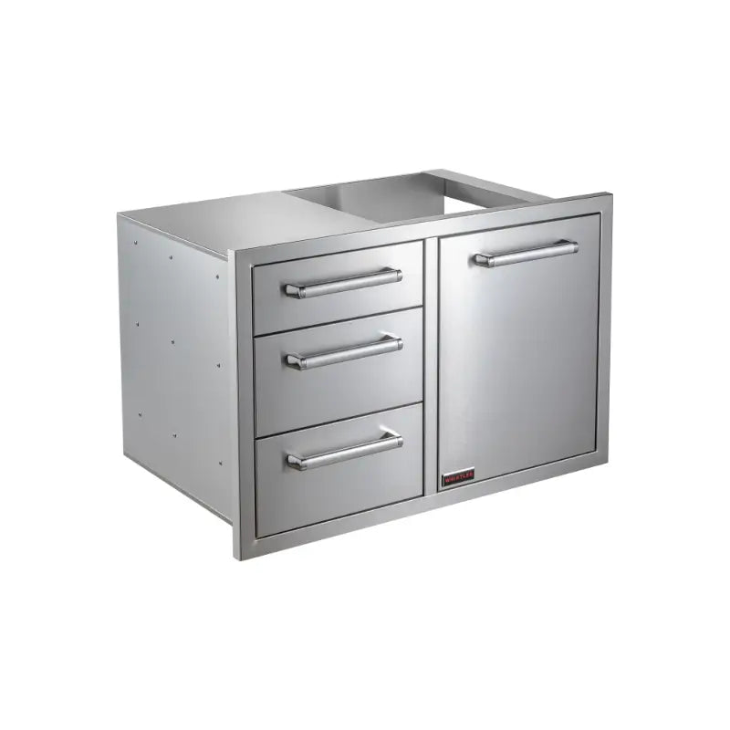 Whistler Triple Drawer & Trash Can Combo