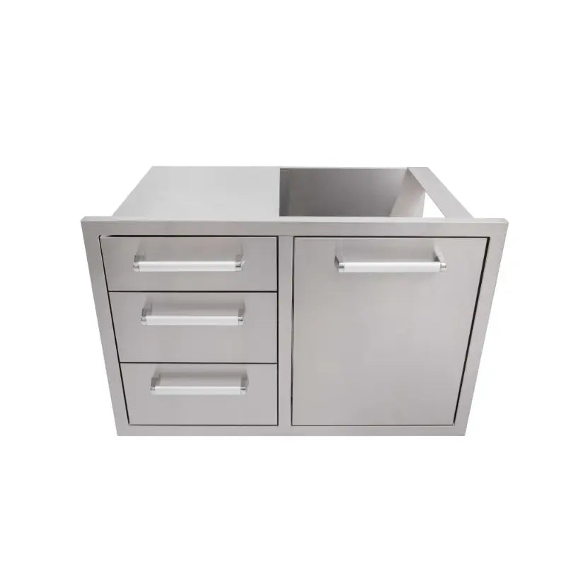 Whistler Triple Drawer & Trash Can Combo | Raised Mounting