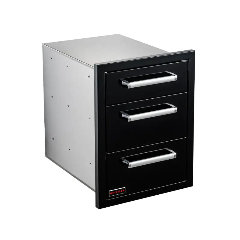 Whistler Triple Drawer | Black Finish