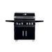 WHISTLER GRILLS 4 Burner Black Double Door Cart Model