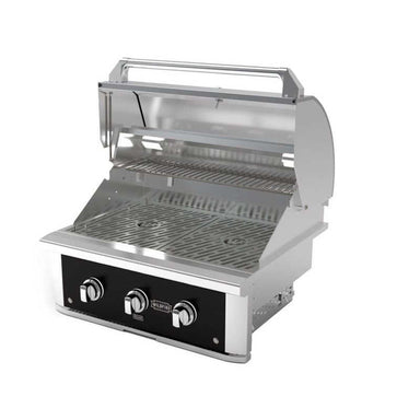 Wildfire Ranch Pro 30 Inch Black 304 Stainless Steel Built In Gas Grill | Opened