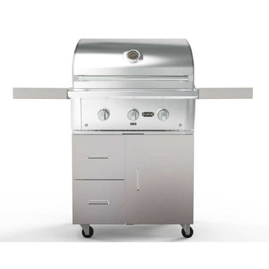 Wildfire Ranch Pro 30 Inch 304 Stainless Steel Freestanding Gas Grill - Brushed Stainless Accents