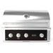Wildfire Ranch Pro 36 Inch Black 304 Stainless Steel Built In Gas Grill - Brushed Stainless Accents