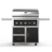 Wildfire Ranch Pro 36 Inch Black 304 Stainless Steel Freestanding Gas Grill - Chrome Black Accents