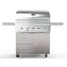 Wildfire Ranch Pro 36 Inch 304 Stainless Steel Freestanding Gas Grill - Brushed Stainless Steel Accents