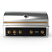 Wildfire Ranch Pro 42 Inch Black 304 Stainless Steel Built In Gas Grill - Chrome Bronze Accents